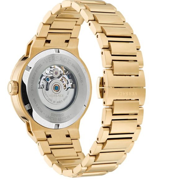 Versace Limited Edition Gold Skeleton Automatic 40mm Watch - Picture 4 of 4